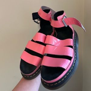 Dr. Martens Acid Pink Clarissa Sandals